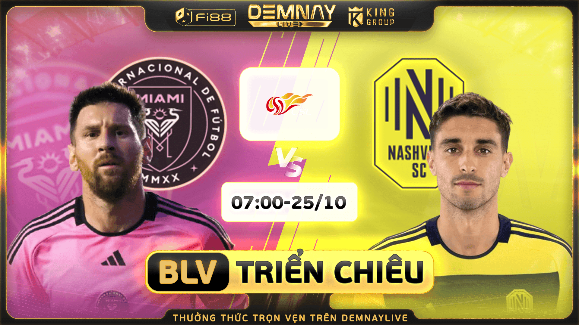 Messi tỏa sáng, Inter Miami thắng 3-1 trước Nashville SC mở màn Playoffs MLS 2025